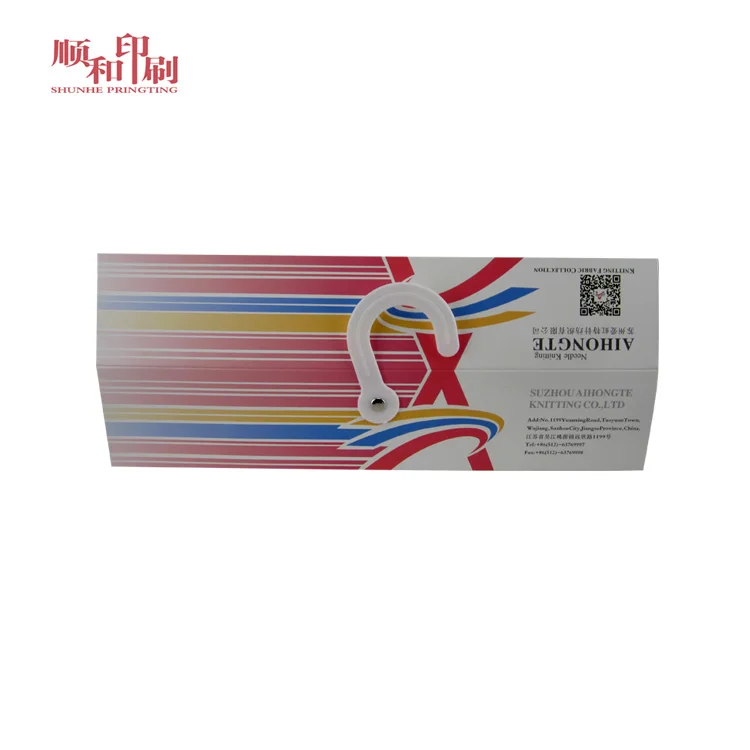 Customized clothes presentation paper hanger for fabric