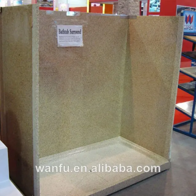 золотой желтый гранит ванна surround для ванной комнаты
