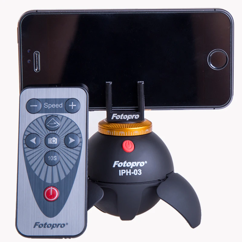 Fotopro 360 Degree Rotation for camera or phone with time lapse selfie tripod electronic ball panorama head