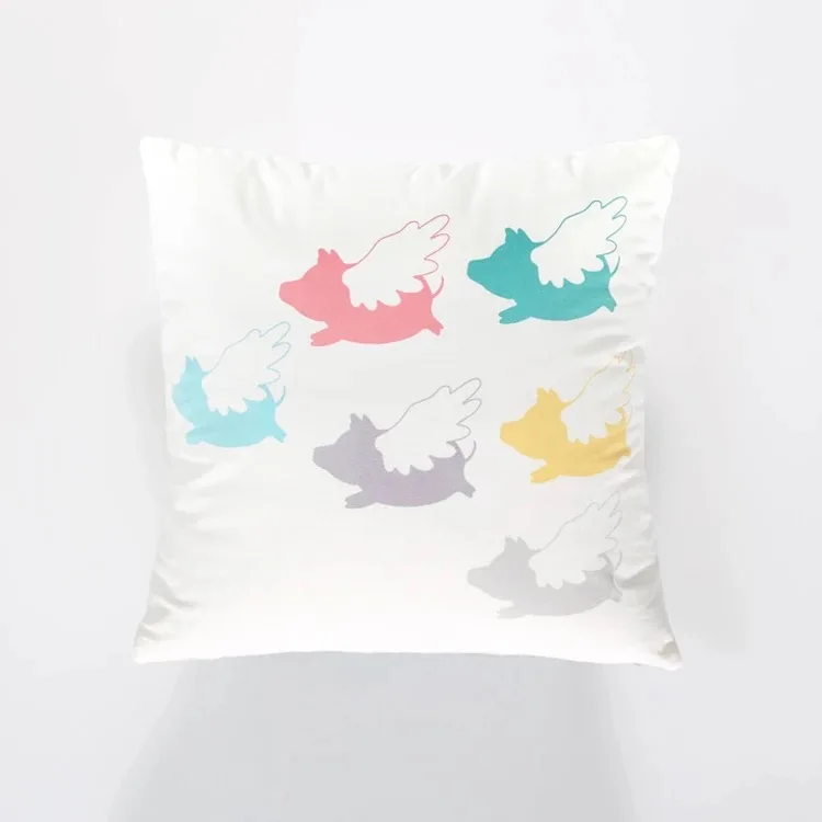 Cloud  Flannelette Home Decorative Square Throw Cushion Cover Sofa Waist throw pillow cover set