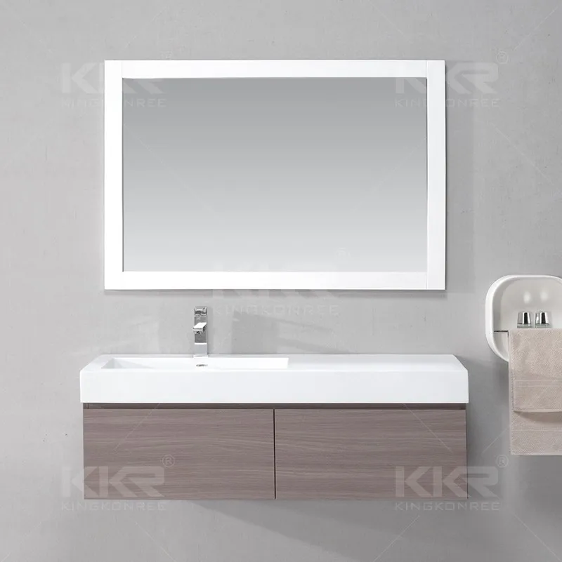 hot sale new design space aluminum washbasin vanity cabinet
