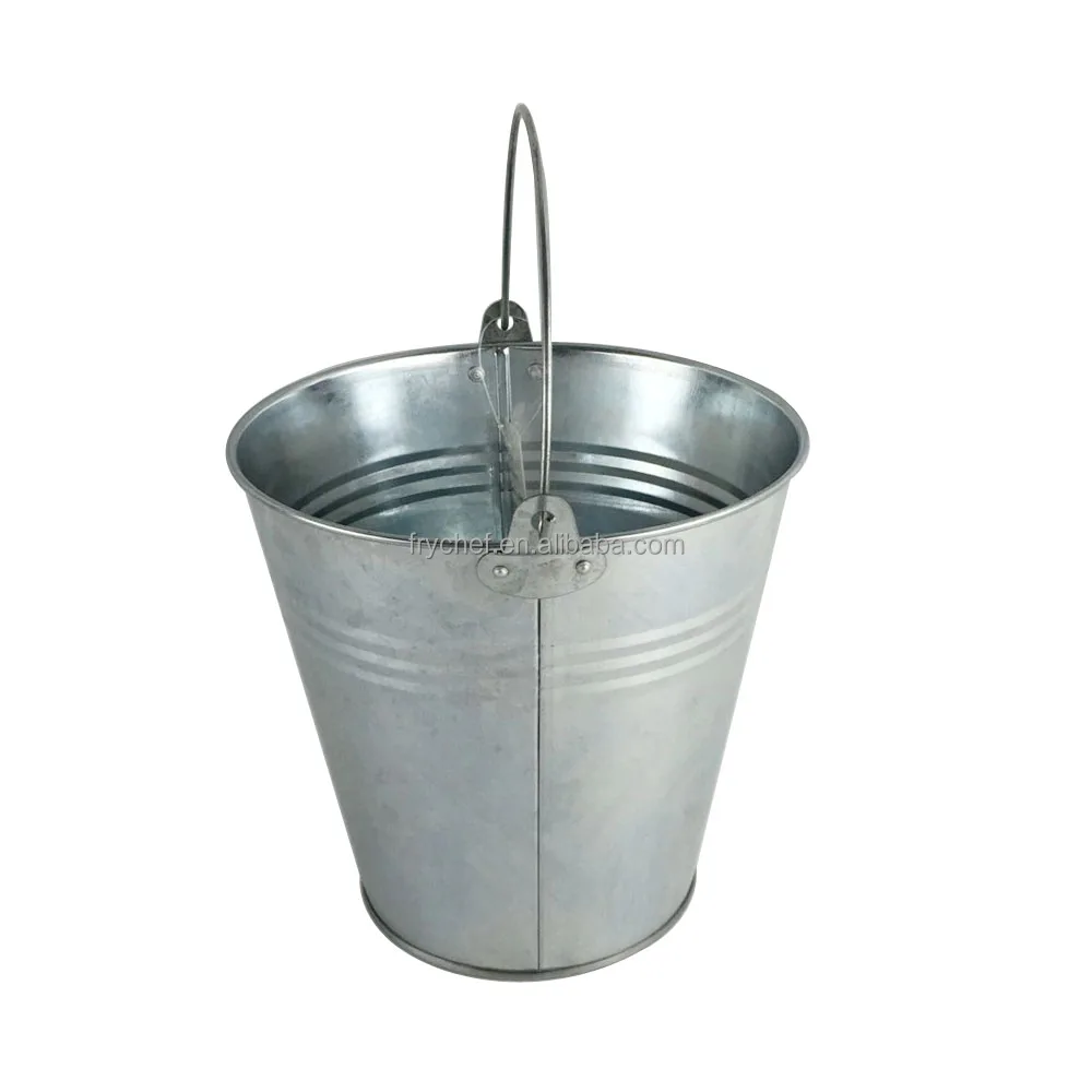 Galvanized bucket pail metal type mini food container mini garden planter bucket small kid toy beach water bucket pail set of 6