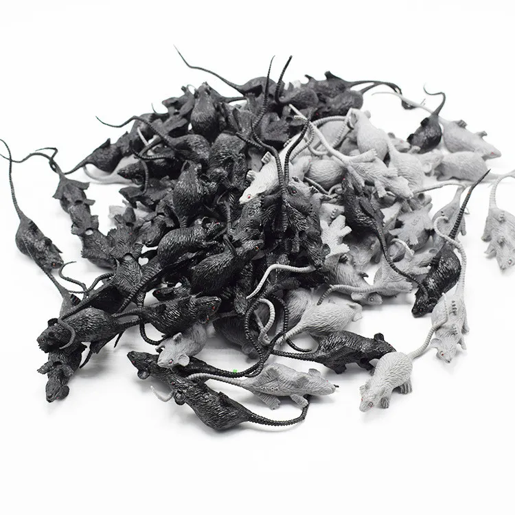 New novelty soft 3Dmodel PVC Plastic Animal Toy Mouse Capsule Toy For Halloween Tricky