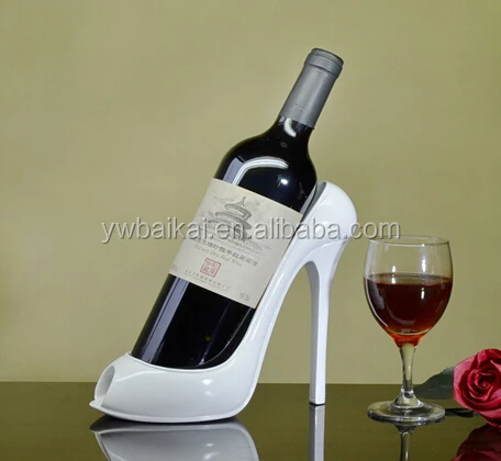 Creative Home Decoration Resin High Heels Wine Bottle Holder