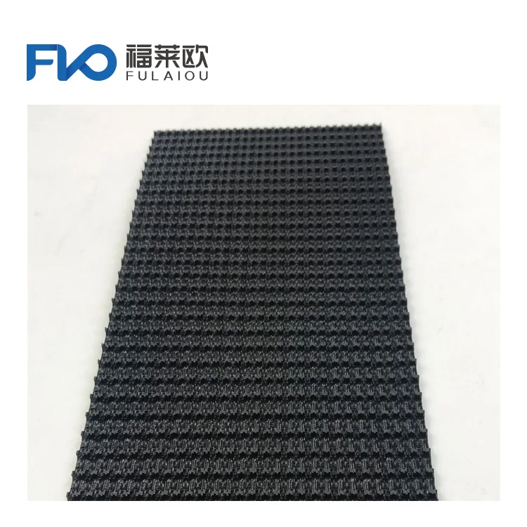2021 new Newly Design Black Wedge Rough Top Surface Conveyor Belt