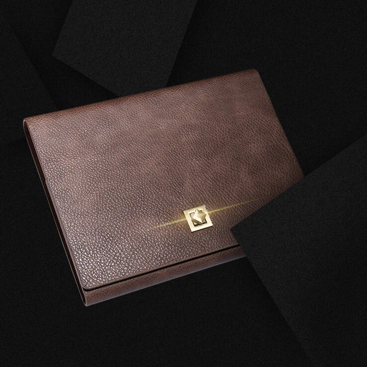 
2020 business leather agenda organizer with metal fastener 