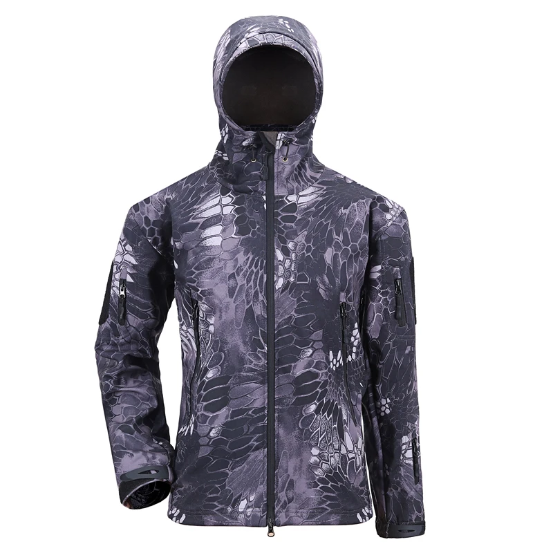 ESDY Outdoor Hoodie Sports Hiking Uniform Shark Skin Waterproof Soft Shell Tactical Jacket Hunting Clothes