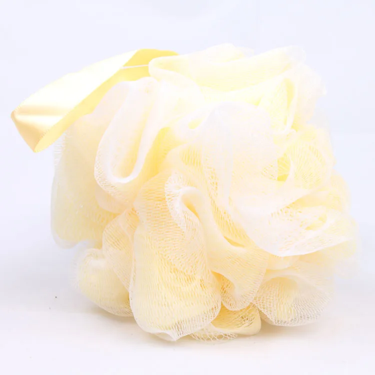 
Factory supplying exfoliate body scrub shower soap gel ball nylon net bathing scrubber 