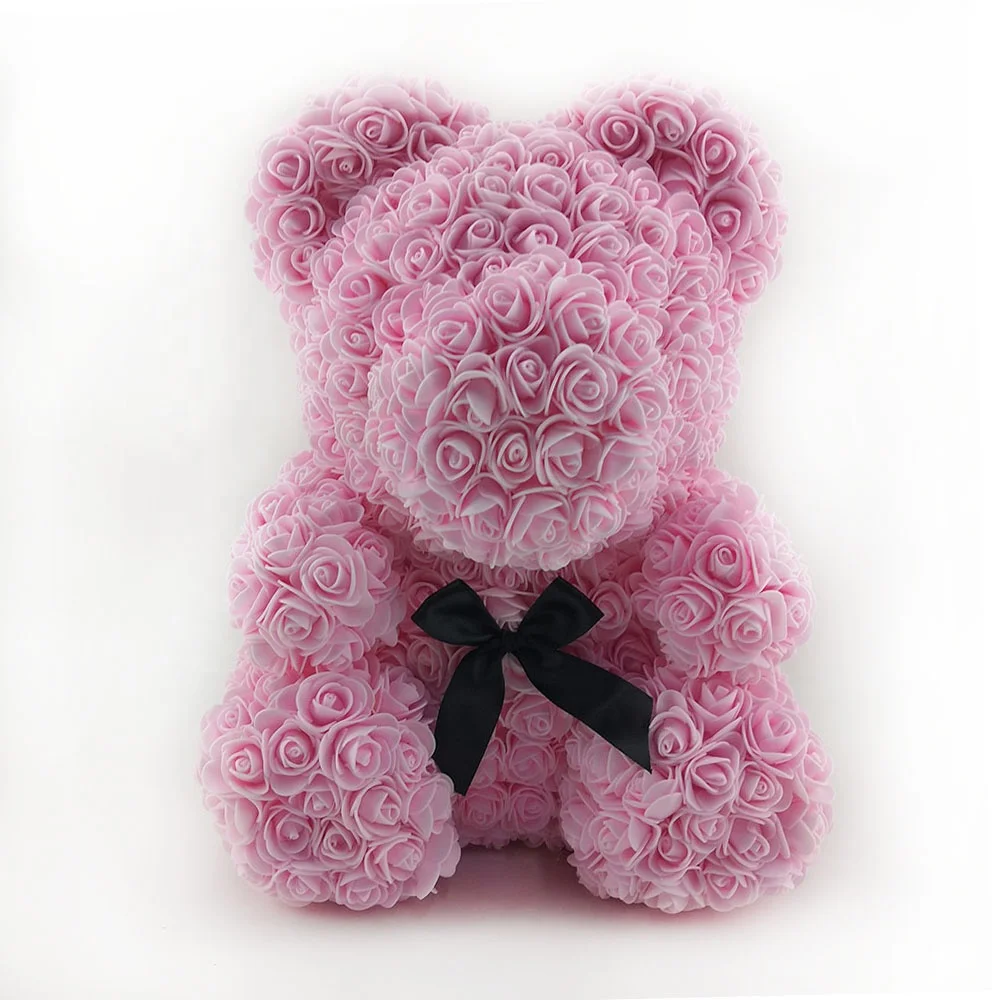 Best Christmas Valentine Gift Items Bear Rose mini Size Rose Teddy Bear