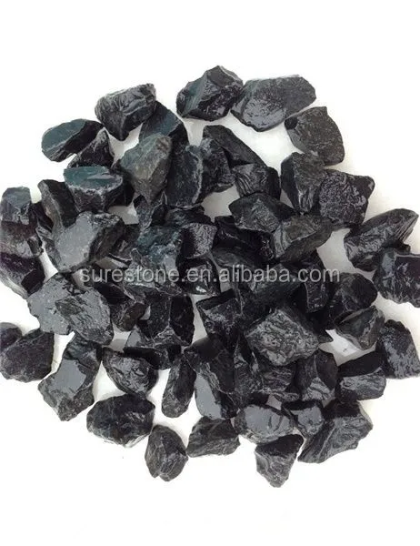 China wholesale dark grey black crushed gravel chippings stone for driveway landscaping