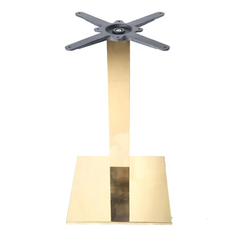 Chuangdi brass table base copper 	table legs stainless square for table