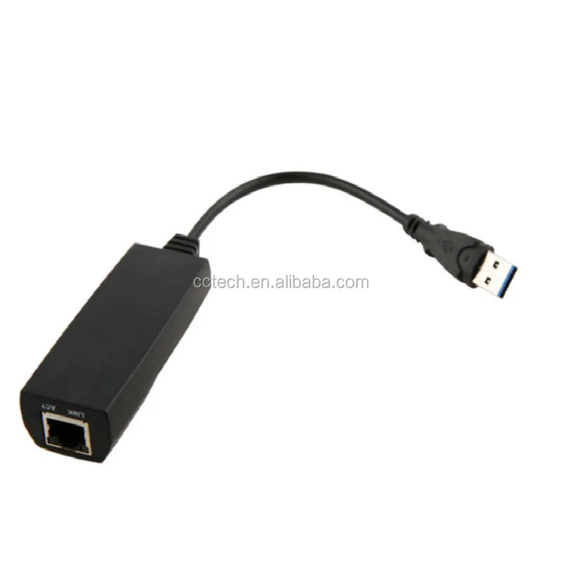 USB 3.0 to 10/100/1000Mbps Gigabit Ethernet RJ45 External Network Card LAN Adapter