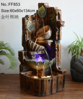 Home Decoration Handmade flower Rockery artificial rockery house waterfalls for garden