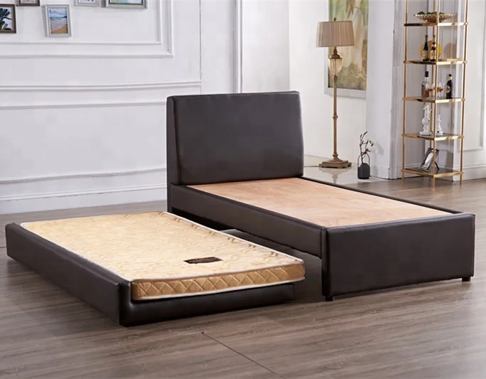 Современные Один размер кожаная кровать с коробка для хранения