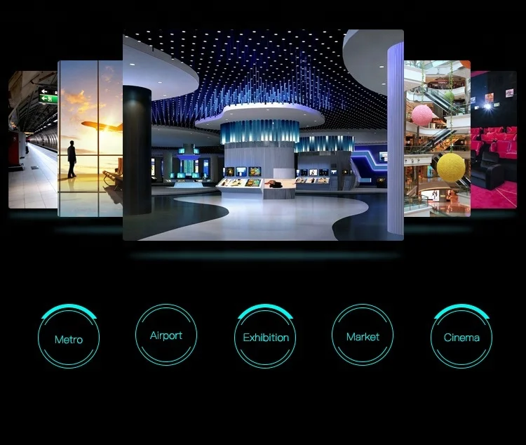 4 axis blades WIFI APP supporting holographic 3D LED hologram display trade show