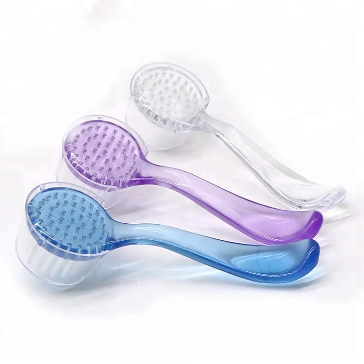 Hot Sale Factory Price Plastic Long Handle Round Head Manicure Nail Cleaner Brush Professional Top Quality Nail Care Brush