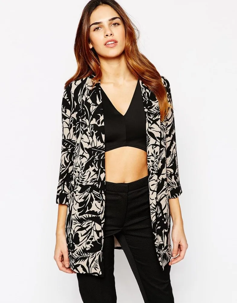 2015 горячая индивидуальные женская мода печатных куртка куртка для женщин