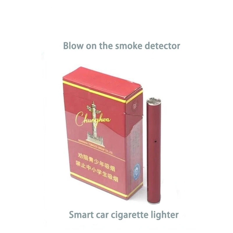 Беспламенная ветрозащитная Мини тонкая USB перезаряжаемая электронная зажигалка