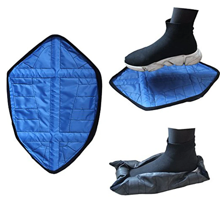 
2018 Wholesale Reusable Shoe Covers One Step Hands Free Sock Shoe Covers Portable Automatic lazy waterproof Shoe Covers 