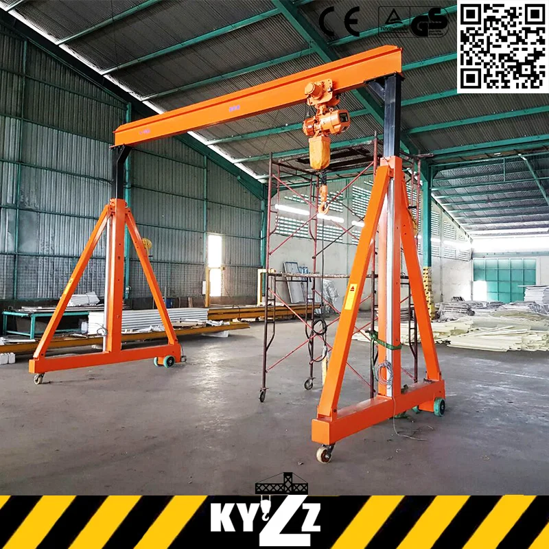 Mini Hoist Lifting Winch Gantry Crane, Portable Gantry Crane China Designed 3 Ton 5 Ton Price For Sale