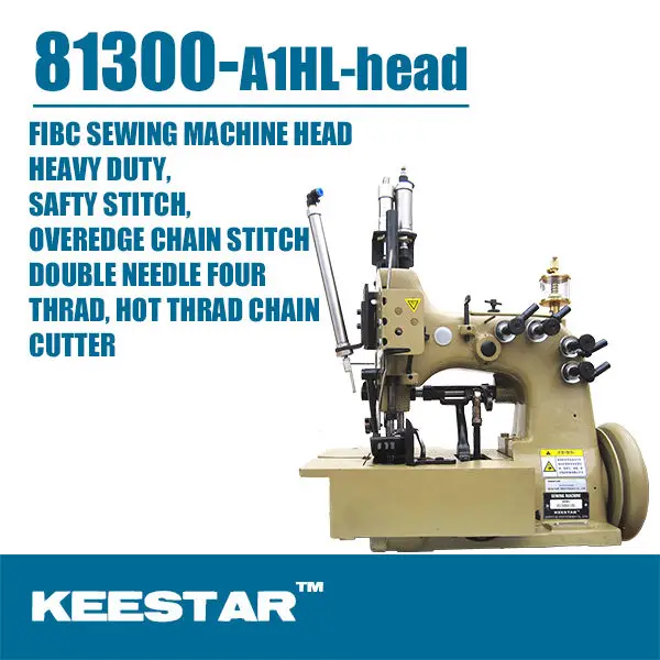 Keestar 81300A1HL double needle four thread safety stitch  bulk bag/FIBC bag making machine