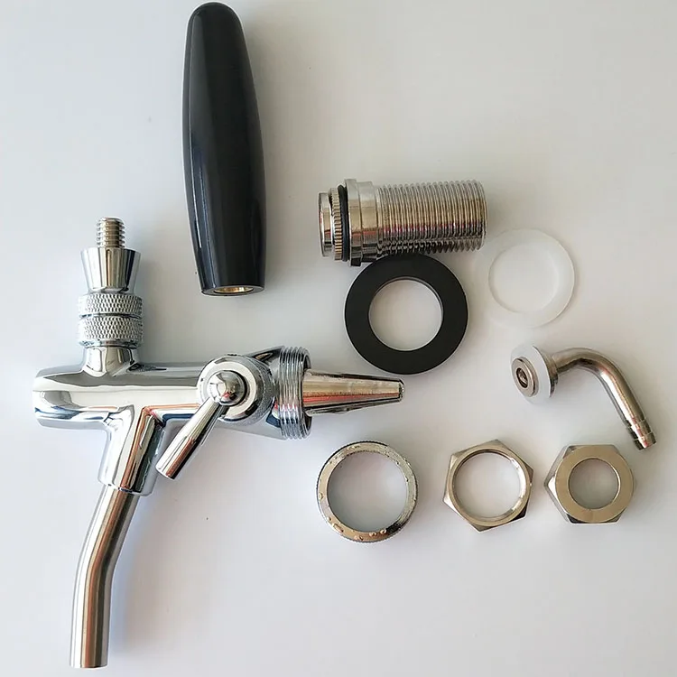 Латунный кран для пива для домашнего пивоварения с контролем потока