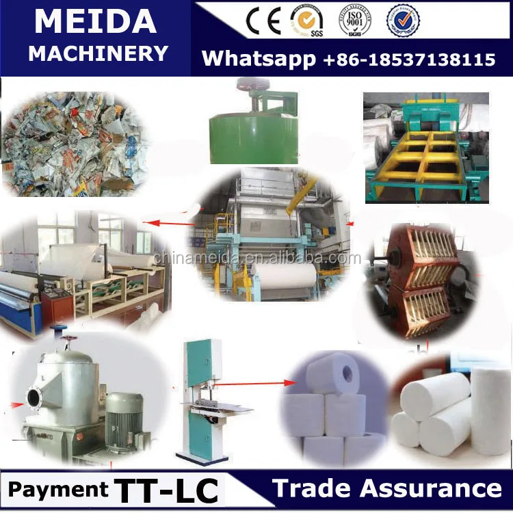 Малая линия по производству туалетной бумаги формовочная машина из натуральной древесной целлюлозы для