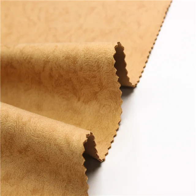 China suppliers waterproof synthetic suede fabric embossed suede fabric for sofa