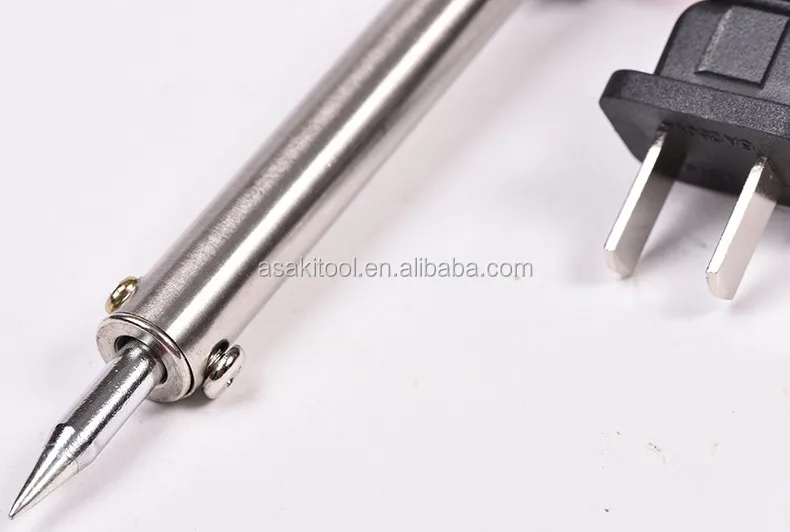 ASAKI AK-9038 для домашнего использования из нержавеющей стали стабильный Электрический паяльник 30 Вт 60 подключения к 40 наконечник 220V 50Hz PBT