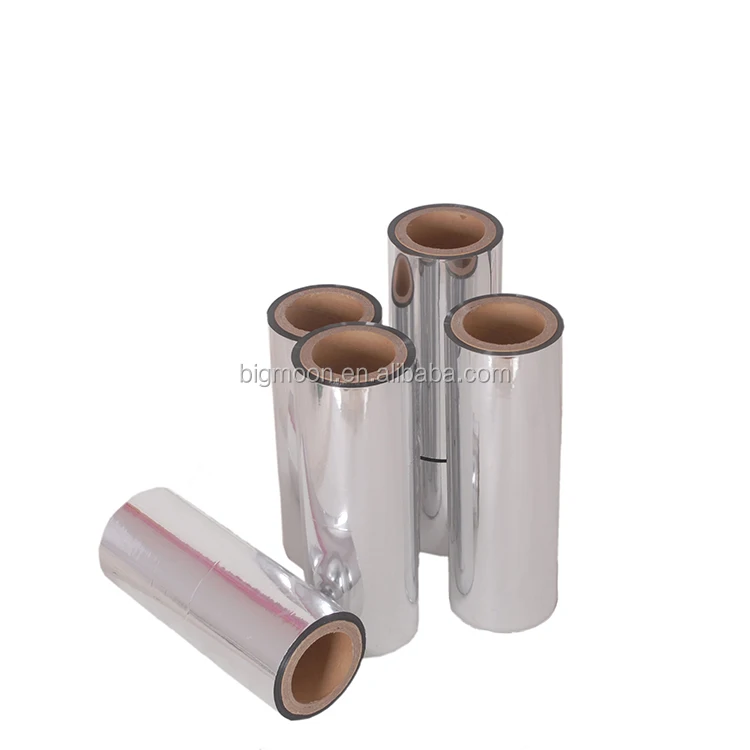Reflective Polyester Aluminum Metallized Laminated Food Grade Plastic Food Grade Mylar Transparent Film