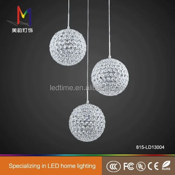 Роскошные led круглый хрустальный шар висит шар подвесной светильник люстры свет Сделано В Китае