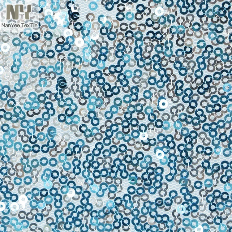  Текстиль Nanyee 3 мм синяя серебристая градиентная меняющая цвет ткань с