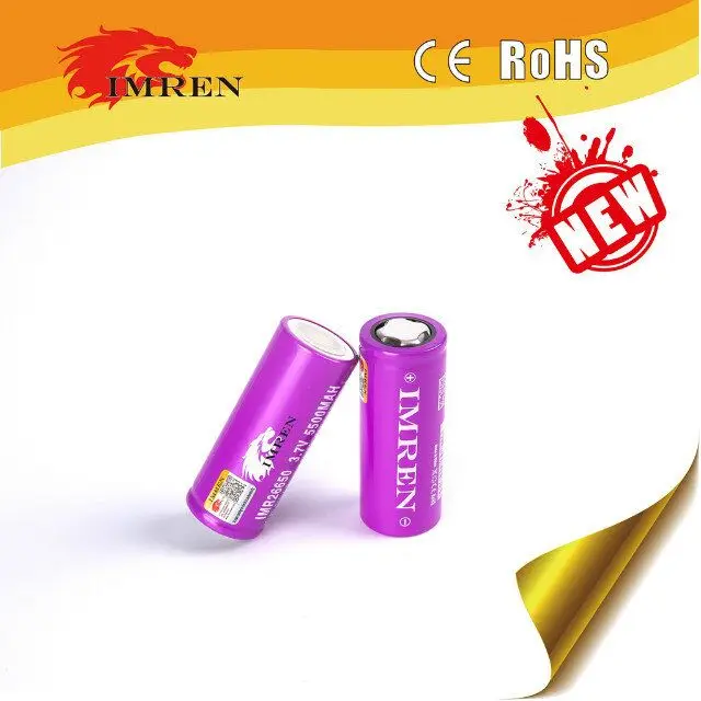 Cylindrical 26650 lipo battery 5500mah deep cycle battery cell 26650