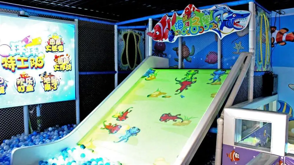 newest wholesale interactive projection games high quality kids indoor slide for kids center