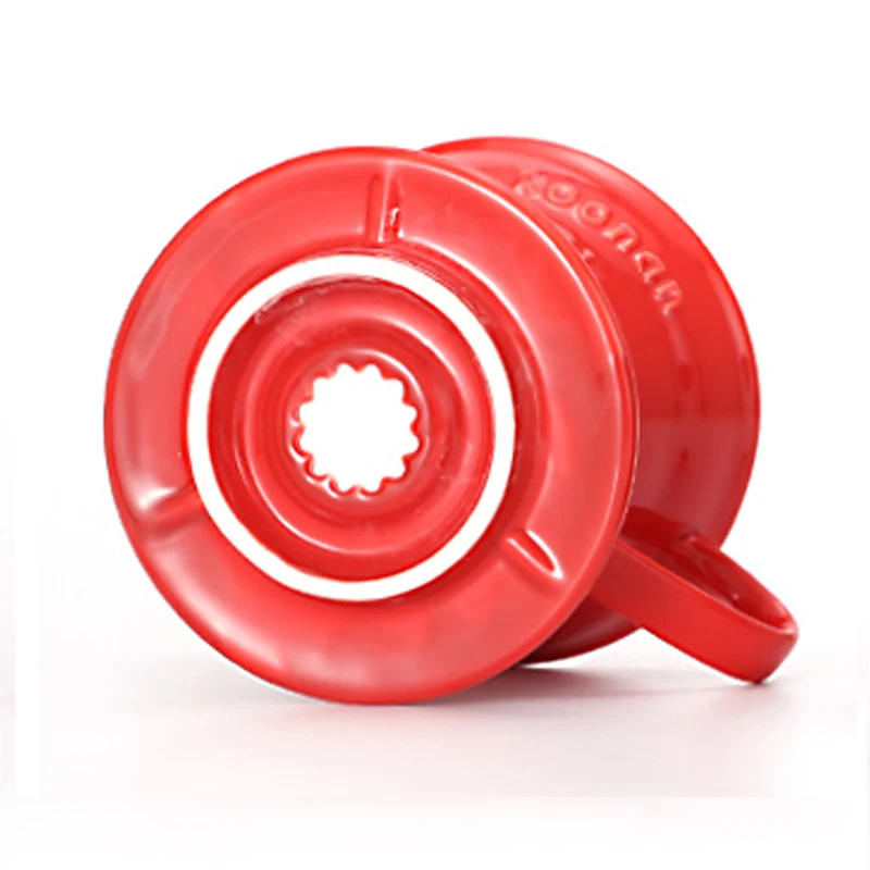 
Ceramic filter cup dripping coffee into coffee dripper reusable filter coffee dripper 