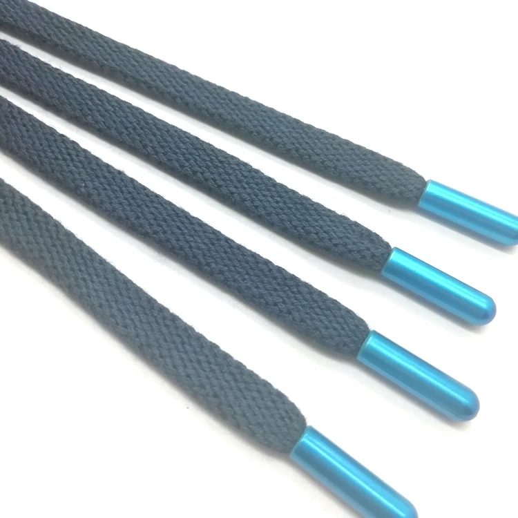 
Wholesale custom colorful ends flat drawstring cords for hoodie and pants 