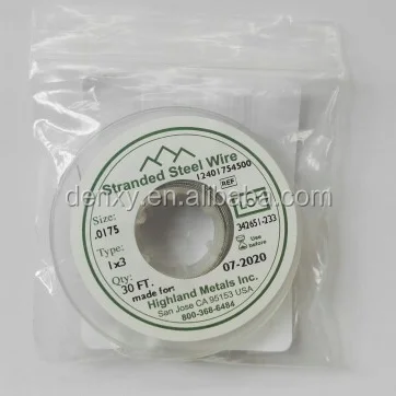 Denxy Dental Coaxial Wire Stainless Steel Material 30feet/roll
