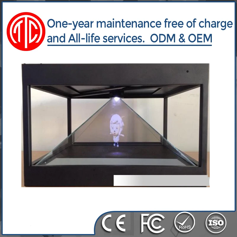 Full HD Resolution 3D Hologram Display for showing 3D holographic