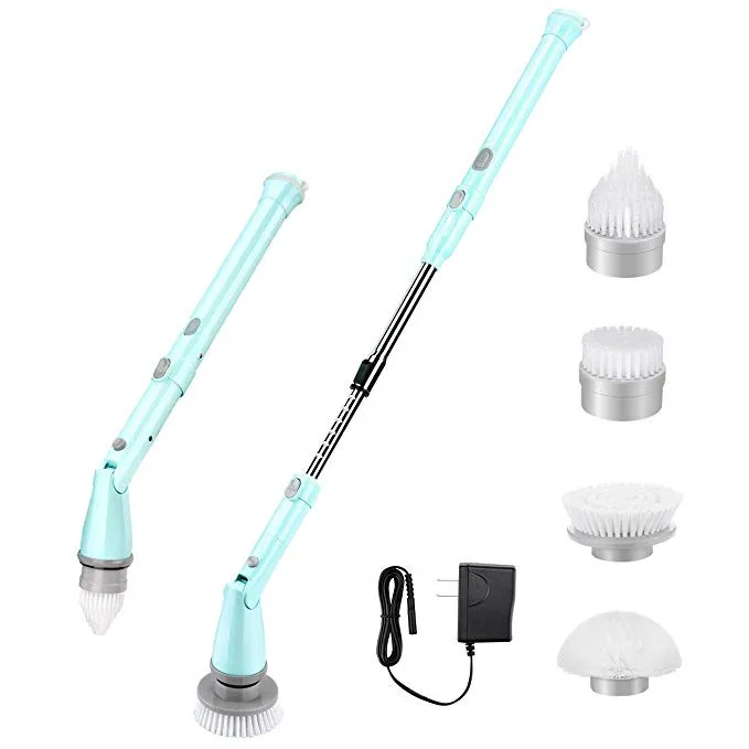 
3 Replaceable Bathroom Scrubber Cleaning Brush 