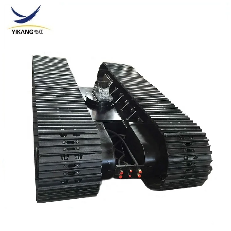 mini steel track undercarriage  0.5-150 tons for crawler chassis system hydraulic drilling rig excavator loader machinery part