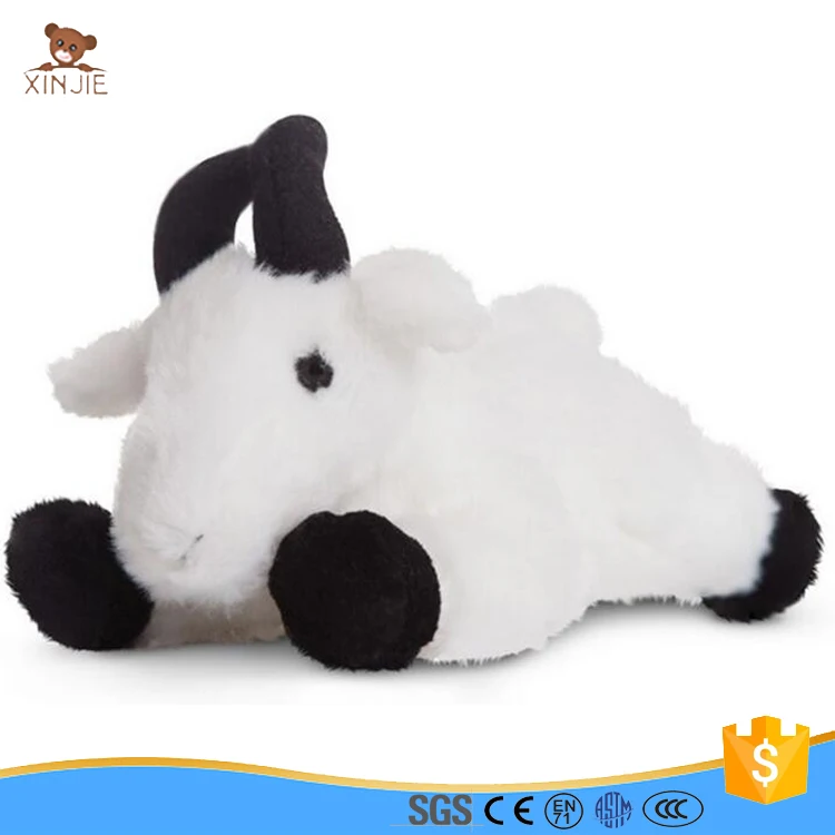 Hot selling white lying down goat plush toy
