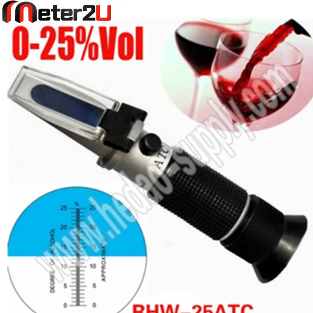 Китайский поставщик, цифровой спиртовой гидрометр, Рефрактометр, гидрометр для производства вина, рефрактометр