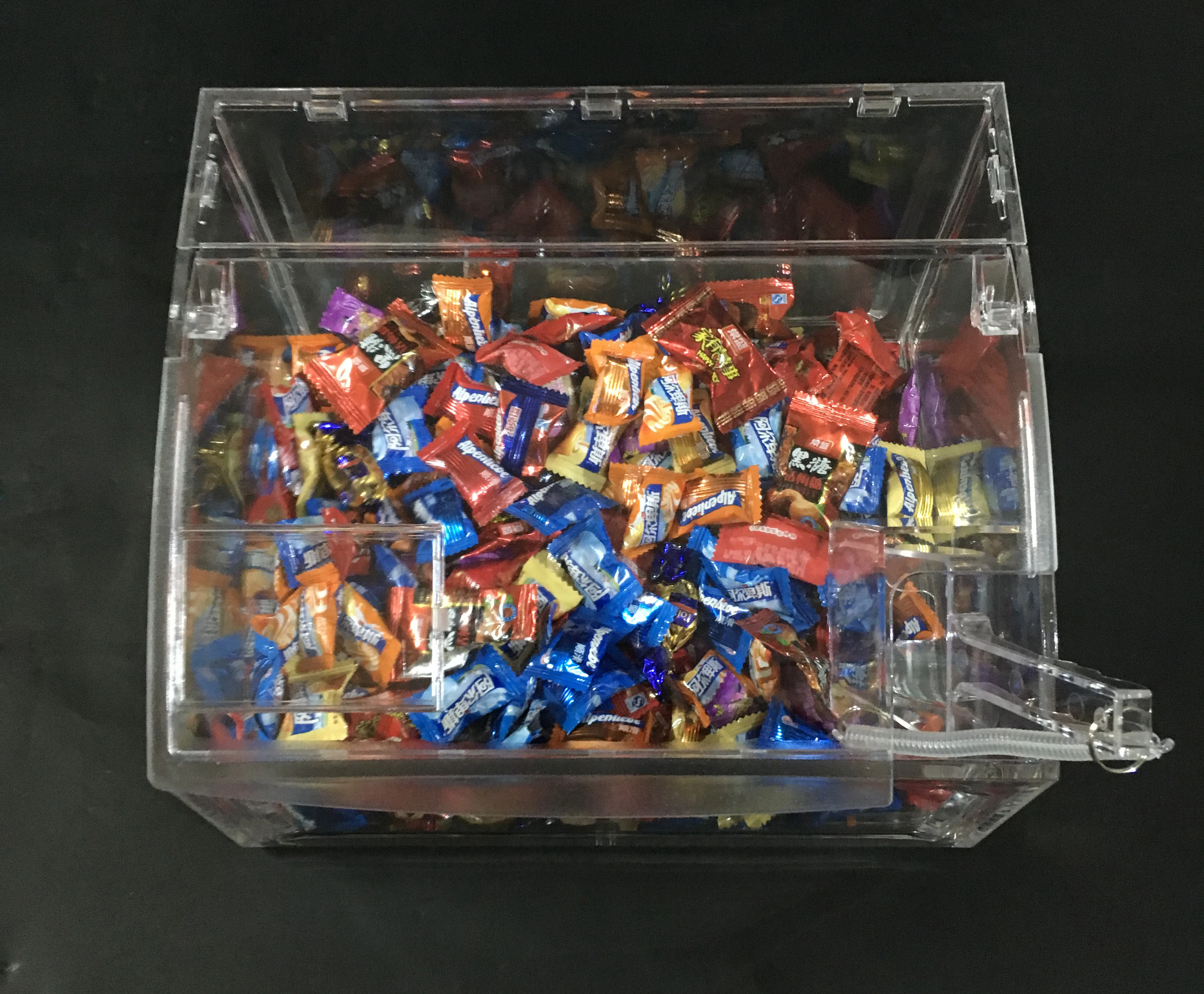 Bulk Seeds Dividers Grain Nuts Bulk Dry Food Dispensers with Scoop