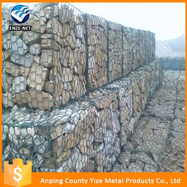 Габионы клетки/защита сетка забор рок корзина временные подпорной стенки,