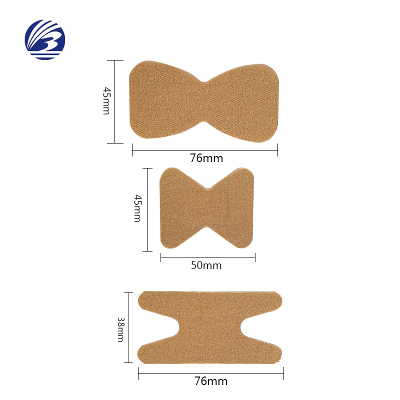Banghaoning Factory Direct Butterfly Shape Fingertip Bandage Mixed Elastic Fabric Adhesive Bandage Adhesive Wound Plaster