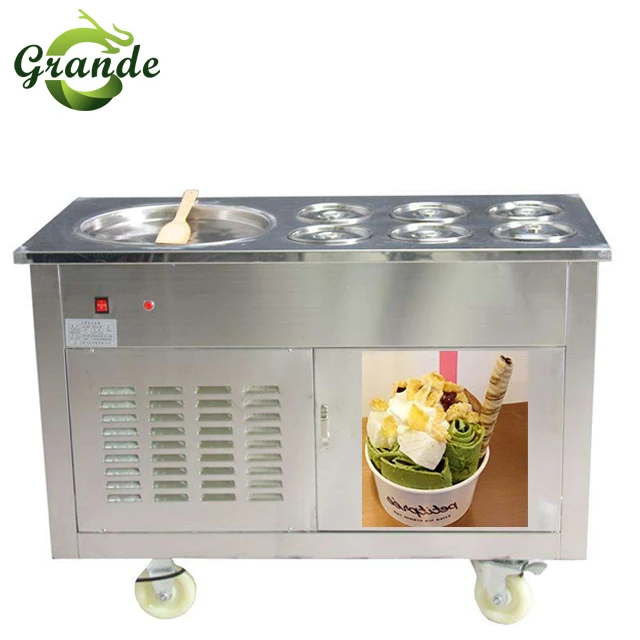 Cheap Commercial Lebanon Making Thai Rolled Ice Cream Machines/Maker