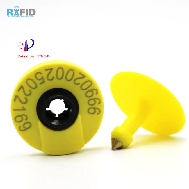 Rabbit 134.2khz RFID Animal Tag Hot Product 2019 Provided PLC Ear Tags 7 Years Solar Powered Cattle Tracking Ear Tags Farms