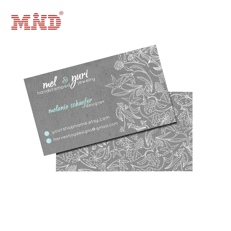 Customized gold embossed hot foil stamping business cards