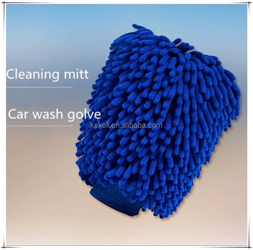 Идеальная очистка, Лидер продаж, двухсторонняя ткань из микрофибры для очистки автомобиля, синельная лапша, варежка для мытья автомобиля