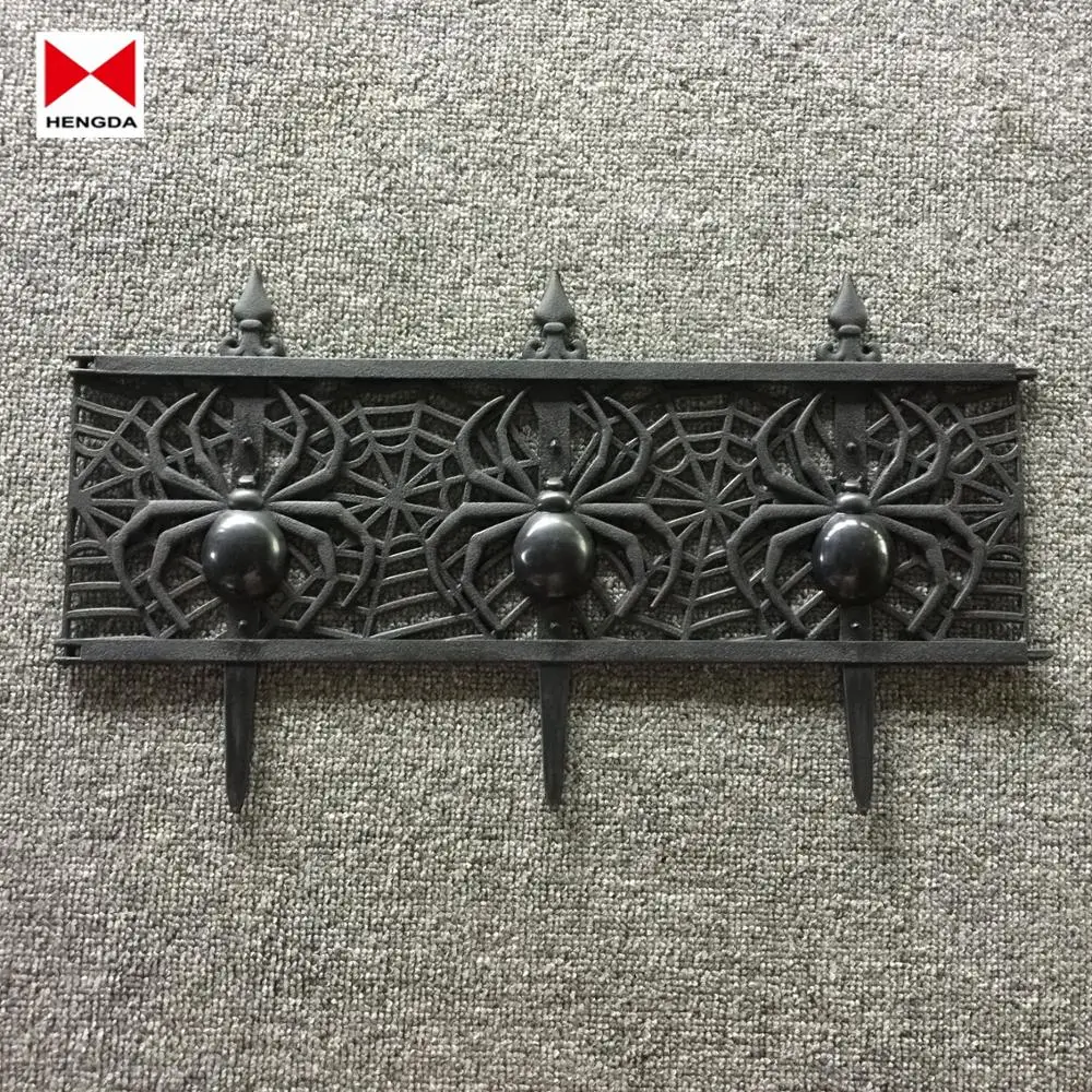 HOT SELLING- Festival Decoration- Halloween Plastic Spider garden Fence Edging Border